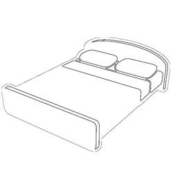 Coloring page: Bed (Objects) #168107 - Free Printable Coloring Pages