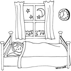 Coloring page: Bed (Objects) #168127 - Free Printable Coloring Pages