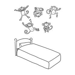 Coloring page: Bed (Objects) #168130 - Free Printable Coloring Pages