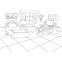 Coloring page: Bed (Objects) #168140 - Free Printable Coloring Pages