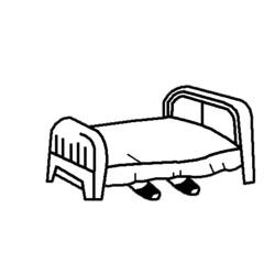 Coloring page: Bed (Objects) #168142 - Free Printable Coloring Pages