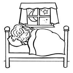 Coloring page: Bed (Objects) #168196 - Free Printable Coloring Pages