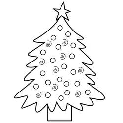 Coloring page: Christmas Tree (Objects) #167446 - Free Printable Coloring Pages