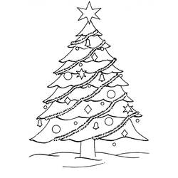 Coloring page: Christmas Tree (Objects) #167458 - Free Printable Coloring Pages
