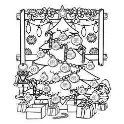Coloring pages: Christmas Tree - Free Printable Coloring Pages