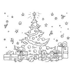 Coloring page: Christmas Tree (Objects) #167488 - Free Printable Coloring Pages