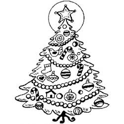 Coloring page: Christmas Tree (Objects) #167513 - Free Printable Coloring Pages
