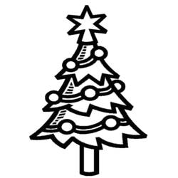 Coloring page: Christmas Tree (Objects) #167514 - Free Printable Coloring Pages