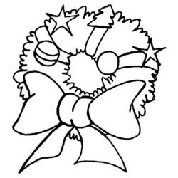 Coloring page: Christmas Wreath (Objects) #169329 - Free Printable Coloring Pages