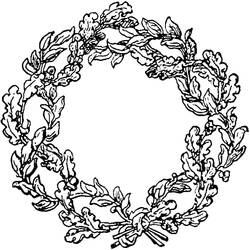 Coloring page: Christmas Wreath (Objects) #169388 - Free Printable Coloring Pages