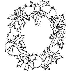 Coloring page: Christmas Wreath (Objects) #169389 - Free Printable Coloring Pages