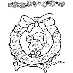 Coloring page: Christmas Wreath (Objects) #169421 - Free Printable Coloring Pages