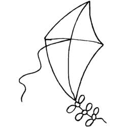 Coloring page: Kite (Objects) #168291 - Free Printable Coloring Pages