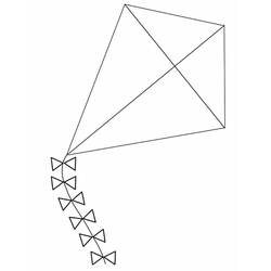 Coloring page: Kite (Objects) #168298 - Free Printable Coloring Pages