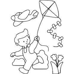 Coloring page: Kite (Objects) #168299 - Free Printable Coloring Pages