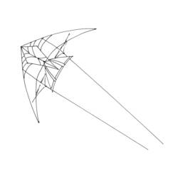 Coloring page: Kite (Objects) #168300 - Free Printable Coloring Pages