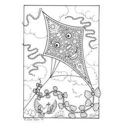 Coloring page: Kite (Objects) #168314 - Free Printable Coloring Pages