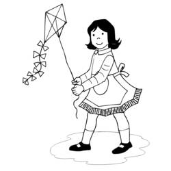 Coloring page: Kite (Objects) #168334 - Free Printable Coloring Pages