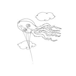 Coloring page: Kite (Objects) #168337 - Free Printable Coloring Pages