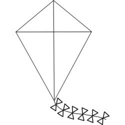 Coloring page: Kite (Objects) #168520 - Free Printable Coloring Pages