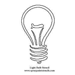 Coloring page: Light bulb (Objects) #119502 - Free Printable Coloring Pages