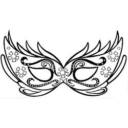 Coloring pages: Mask - Free Printable Coloring Pages