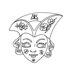 Coloring page: Mask (Objects) #120767 - Free Printable Coloring Pages
