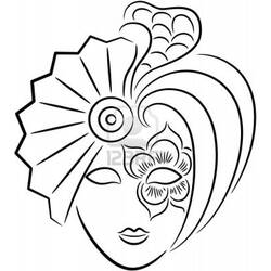 Coloring page: Mask (Objects) #120804 - Free Printable Coloring Pages