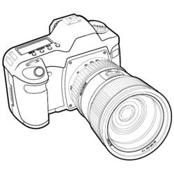 Coloring page: Photo camera (Objects) #119738 - Free Printable Coloring Pages