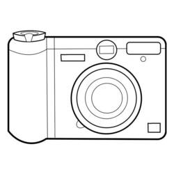 Coloring page: Photo camera (Objects) #119760 - Free Printable Coloring Pages