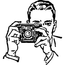 Coloring page: Photo camera (Objects) #119802 - Free Printable Coloring Pages