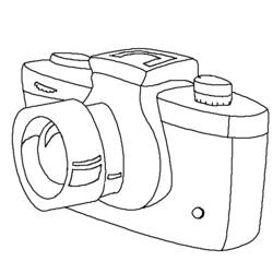 Coloring page: Photo camera (Objects) #119850 - Free Printable Coloring Pages
