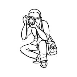 Coloring page: Photo camera (Objects) #119889 - Free Printable Coloring Pages