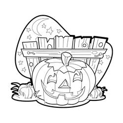 Coloring page: Pumpkin (Objects) #166899 - Free Printable Coloring Pages