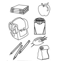 Coloring page: School equipment (Objects) #118265 - Free Printable Coloring Pages
