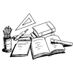 Coloring page: School equipment (Objects) #118270 - Free Printable Coloring Pages