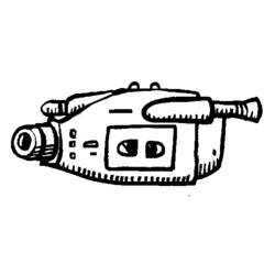 Coloring page: Video camera (Objects) #120173 - Free Printable Coloring Pages
