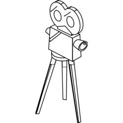 Coloring page: Video camera (Objects) #120304 - Free Printable Coloring Pages