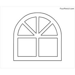 Coloring page: Window (Objects) #168803 - Free Printable Coloring Pages