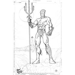 Coloring pages: Aquaman - Free Printable Coloring Pages