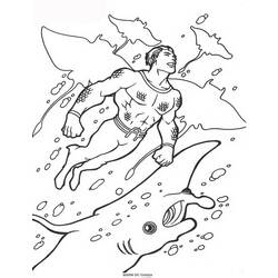 Coloring page: Aquaman (Superheroes) #84991 - Free Printable Coloring Pages