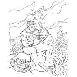 Coloring page: Aquaman (Superheroes) #85008 - Free Printable Coloring Pages