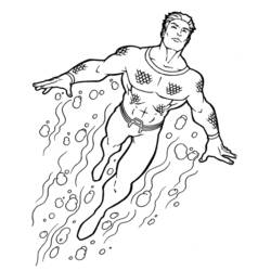 Coloring page: Aquaman (Superheroes) #85014 - Free Printable Coloring Pages