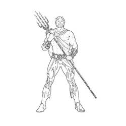 Coloring page: Aquaman (Superheroes) #85037 - Free Printable Coloring Pages