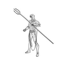 Coloring page: Aquaman (Superheroes) #85039 - Free Printable Coloring Pages