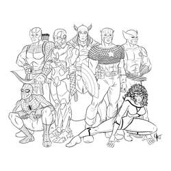 Coloring page: Avengers (Superheroes) #74015 - Free Printable Coloring Pages