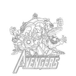 Coloring page: Avengers (Superheroes) #74041 - Free Printable Coloring Pages