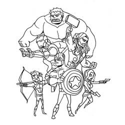 Coloring page: Avengers (Superheroes) #74095 - Free Printable Coloring Pages