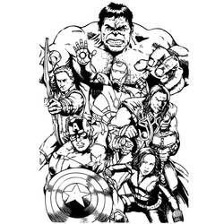 Coloring page: Avengers (Superheroes) #74108 - Free Printable Coloring Pages