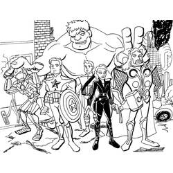 Coloring page: Avengers (Superheroes) #74212 - Free Printable Coloring Pages
